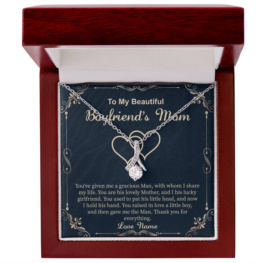 Boyfriend's Mom Necklace - Birthday, Christmas, and Mother's Day Gift for Boyfriendās Mother or Mother - In - Law - Beauty Belliss